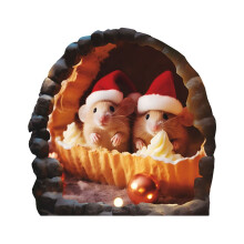 Christmas Mouse Hole Wall Decal for Kids Room and Bedroom