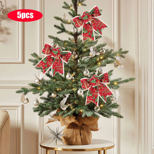 Red Christmas Bows for Wreaths and Tree Toppers 1
