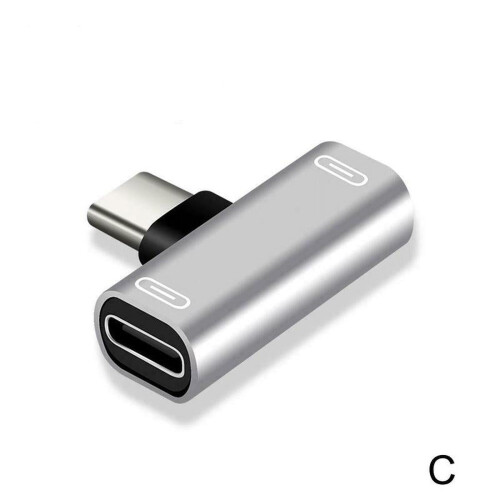 USB-C splitteradapter til hovedtelefoner og opladning
