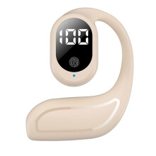 Fones de ouvido sem fio Bluetooth 5.3 com ganchos auriculares.