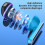 Fones de ouvido sem fio Bluetooth Zeceouar com visor digital 5