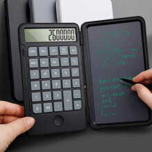 Solcellskalkylator med anteckningsblock och 12-siffrig display