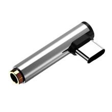 USB-C til 3,5 mm lydadapter flettet kabel