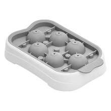 Silikonová mini miska na led s víkem, 6 dutin
