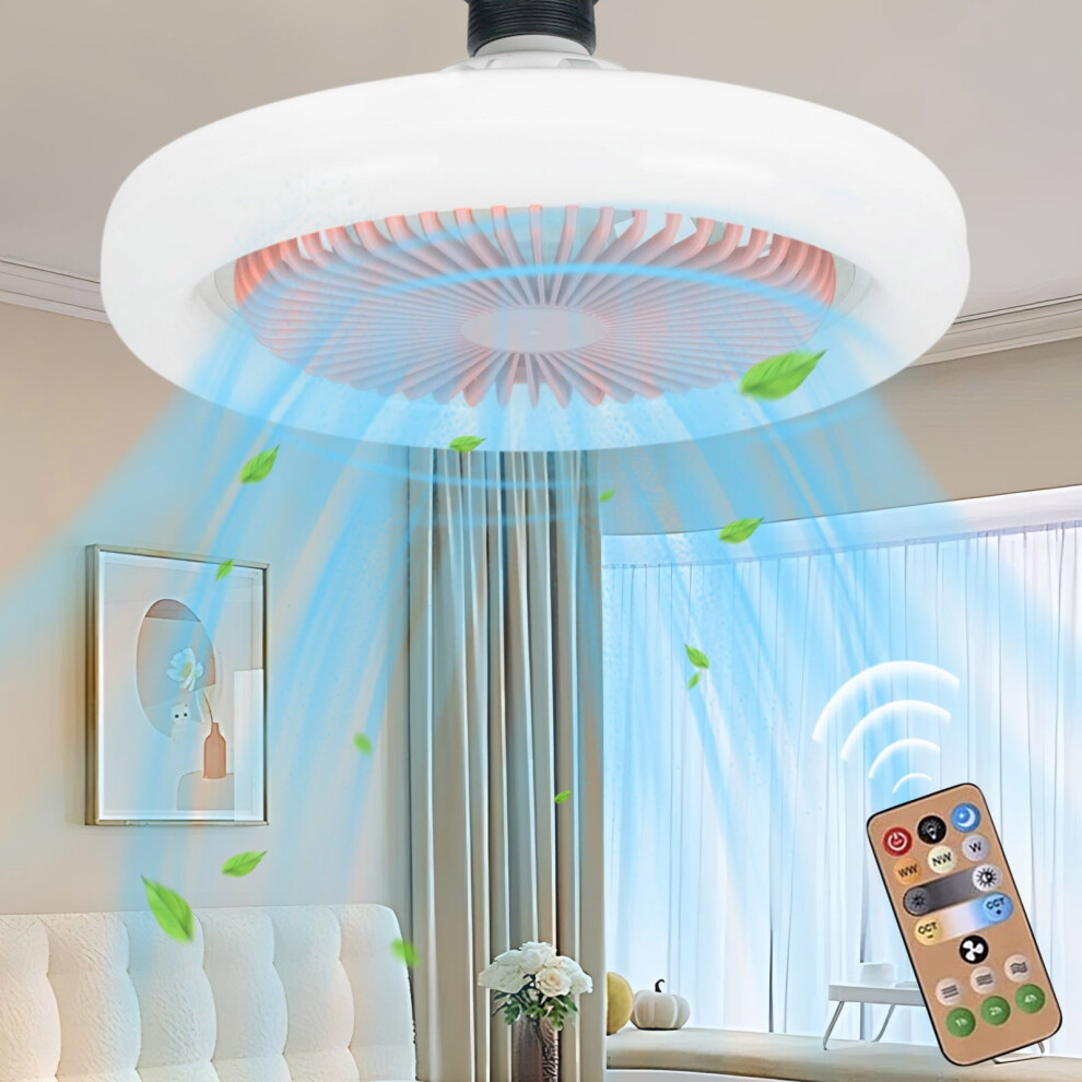 Ceiling Fan With And Remote E27 Socket Light 969218113967