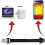 Plochý kabel USB 2.0 A-C-samec, 100 cm 4