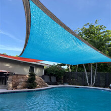 Voile d'ombrage rectangulaire pour terrasse et piscine, protection UV