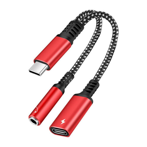 Typ-C auf 3,5-mm-Audio-Adapterkabel 2-in-1