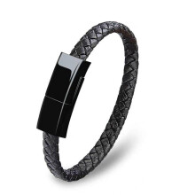 Cábla bracelet luchtaithe USB le haghaidh iPhone agus Android, 1m