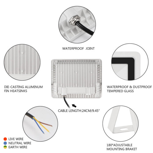 LED-utomhusspotlight 10W vattentät 2