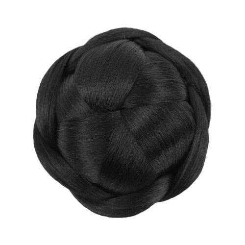 Chignon intrecciato con clip, extension da sposa
