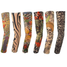 Temporary Tattoo Arm Warmer Skull 3D One Pair
