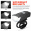 LED bicycle headlight USB rechargeable front 2