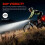LED bicycle headlight USB rechargeable front 3