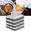 Gray Checkered Cotton Dish Cloths 8 Pcs 2