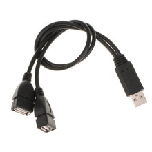 USB2.0 hane till dubbel hona Y-splitteradapter