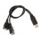 USB2.0 hane till dubbel hona Y-splitteradapter 1