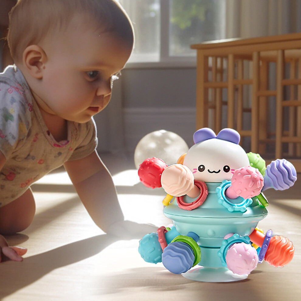 Baby sensory teething balls food-grade soft rubber rattles