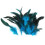 Rooster tail feathers deep blue 50 pcs 6