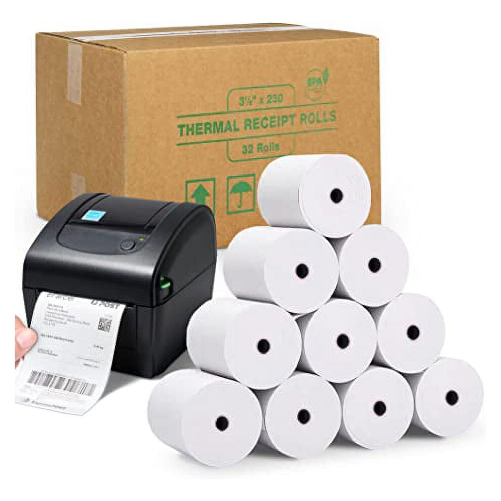 Thermal Paper Roll 3-1/8 in x 230 ft 3 in Diameter 24 Rolls-image-OPC-PW2BB2F-NEW