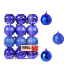 Ympuoqn Christmas Ball Ornaments Blue 30mm 24pcs