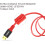 Αναστρέψιμο πλεγμένο καλώδιο micro USB, συσκευασία 3 τεμαχίων 3