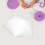 Stickset, transparente Netzleinwand, 5 Stück, weiß 6