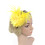 Yuehao fjerfascinator til kvinder gul 6