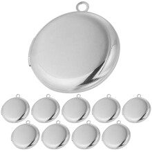 Eease round locket pendant photo frame 10 pcs