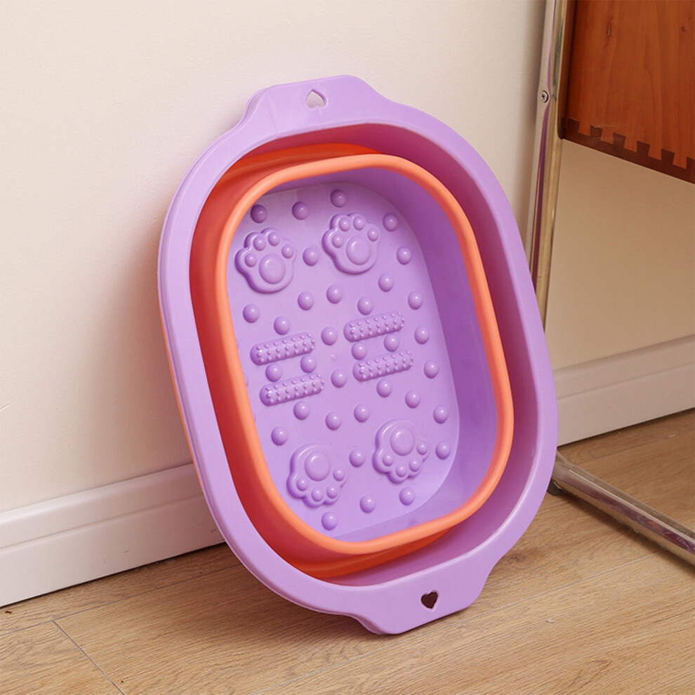 Foldable foot bath tub with massager 1 unit