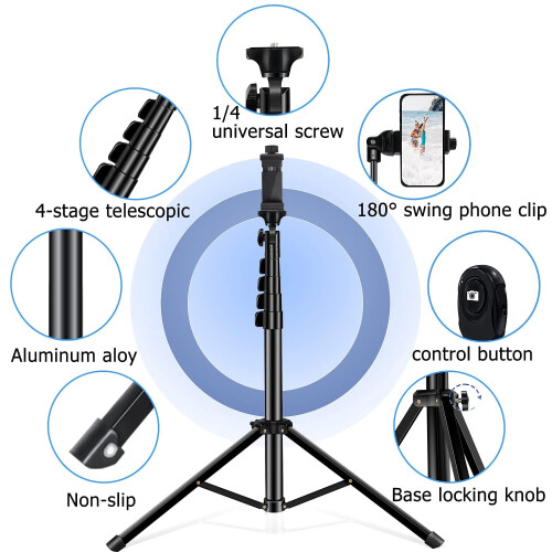 Τρίποδο Selfie StickΤρίποδο με επεκτάσιμη κάμερα τηλεφώνου 64 ιντσών 1