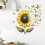 Sonnenblumen-Wandtattoos mit Schmetterlingsgarten-Design 1
