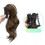 Extensiones de cabello de coleta cortas con pinza (1 pieza) 1