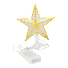 Étoile lumineuse LED pour petits sapins de Noël