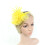 Yuehao fjerfascinator til kvinder gul 4