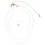 Conjunto de collar y anillo de cuentas de cristal para mujer. 1