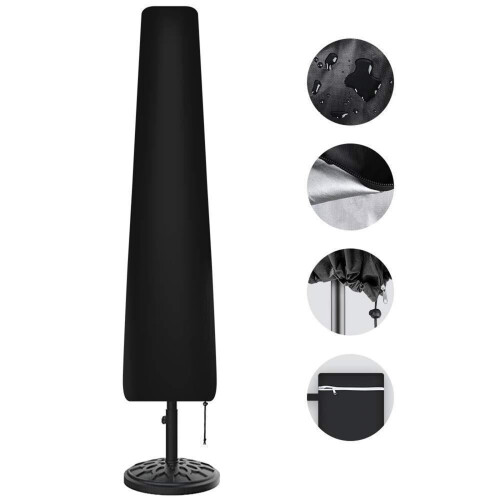 Housse imperméable 210D pour parasol déporté de jardin