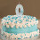 Ice & Snow Digital Candles Snowflake Cake Labels 12 pcs 4