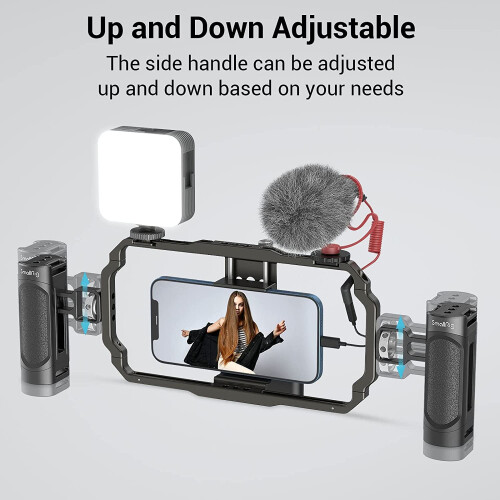 Πλαϊνή λαβή Smartphone Cage ελαφριά με σπείρωμα 1/4" 2