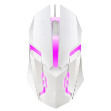 Gamingmuis met LED-achtergrondverlichting, ergonomisch, USB-aansluiting, bedraad, 7 kleuren