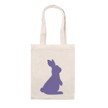 Sac fourre-tout en tissu motif lapin de Pâques pour enfants (1 pièce)