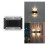 Solcellsdriven LED-vägglampa för utomhusbruk, 4-pack 1