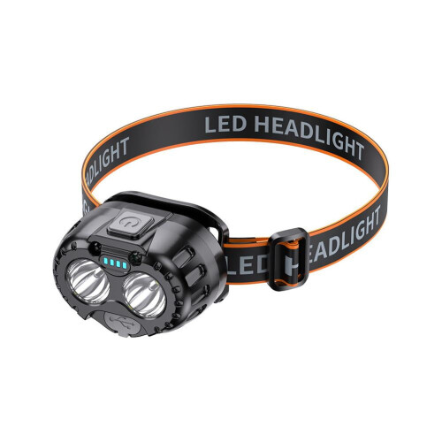 LED-Stirnlampe mit Bewegungssensor und USB-aufladbarem Akku