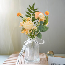 Flores artificiales para decoración, aptas para uso en exteriores e interiores, plantas de seda sintética para jardín, porche, ventana, hogar y