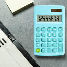 Solcellskalkylator med 8 siffror för skola och kontor