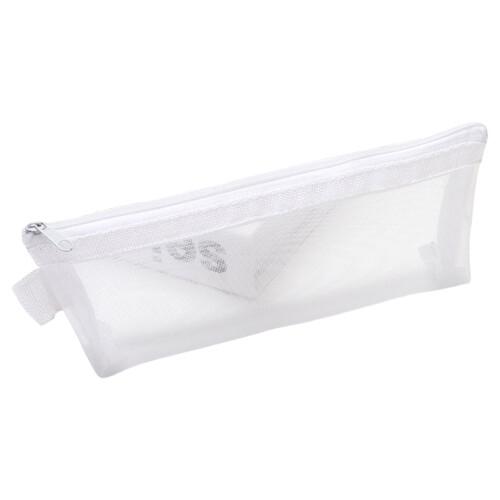 Estojo Hariumiu transparente de grande capacidade com zíper. 1