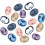 Ρητίνη Lady Head Cameo Cabochons 48 τεμάχια 6 χρώματα 1