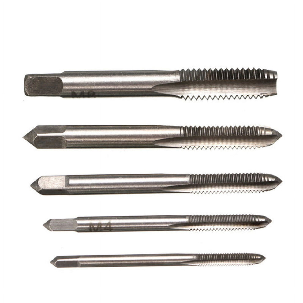 Metric Spiral Point Hand Tap Set M3 M4 M5 M6 M8 5Pcs 969218122754