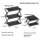 Outdoor Camping Tabletop Storage Rack Multi-Layer Folding Storage Rack Portable Multi-Function Camping Picnic Table 7