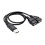 USB2.0A hane till dubbel USB hona Y-splitteradapter 1